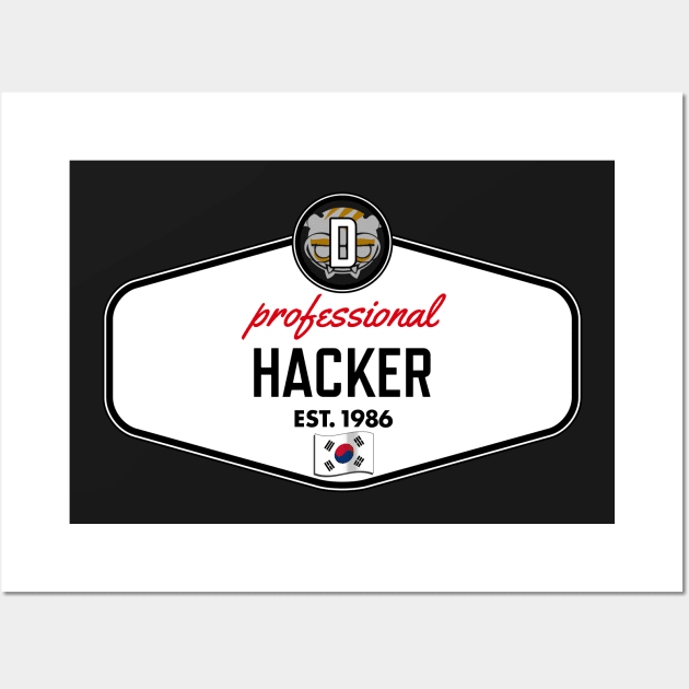 The Hacker (w/Graphic) Wall Art by Roufxis